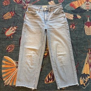 Madewell Curvy Perfect Vintage Wide-Leg Jeans, Size 28